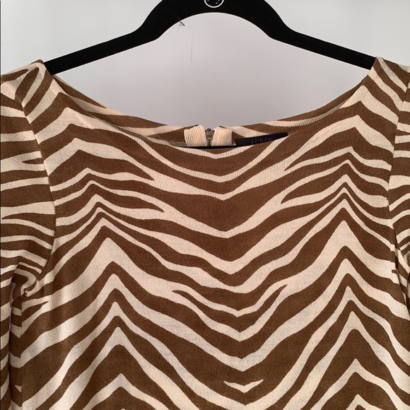 J Crew Leopard print  knit dress - Picture 2 of 4